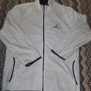 Nautica Grey Zippered Fleece